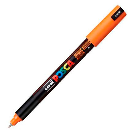 Uni-Ball Posca Turuncu 0.7 mm Su Bazlı Poster Markör Kalem - Sanatsal Çizim, Boyama ve Hobi Kalemi