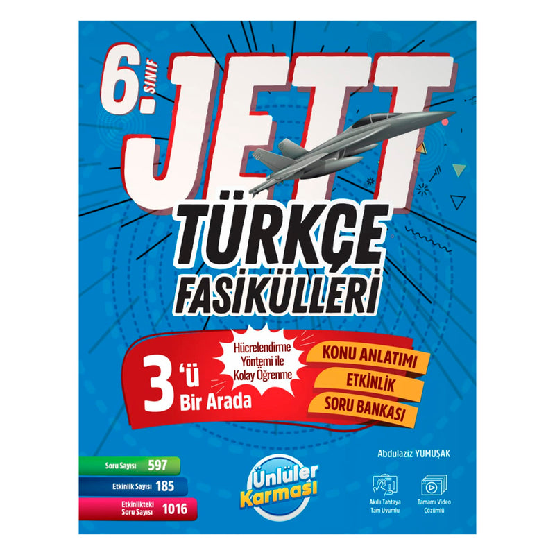 Ünlüler Karması Yayınları 6. Sınıf Türkçe Jett Fasikülleri
