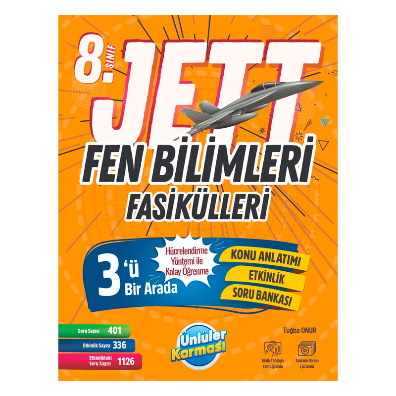 Ünlüler Karması Yayınları 8. Sınıf Jett Fen Bilimleri Fasikülleri