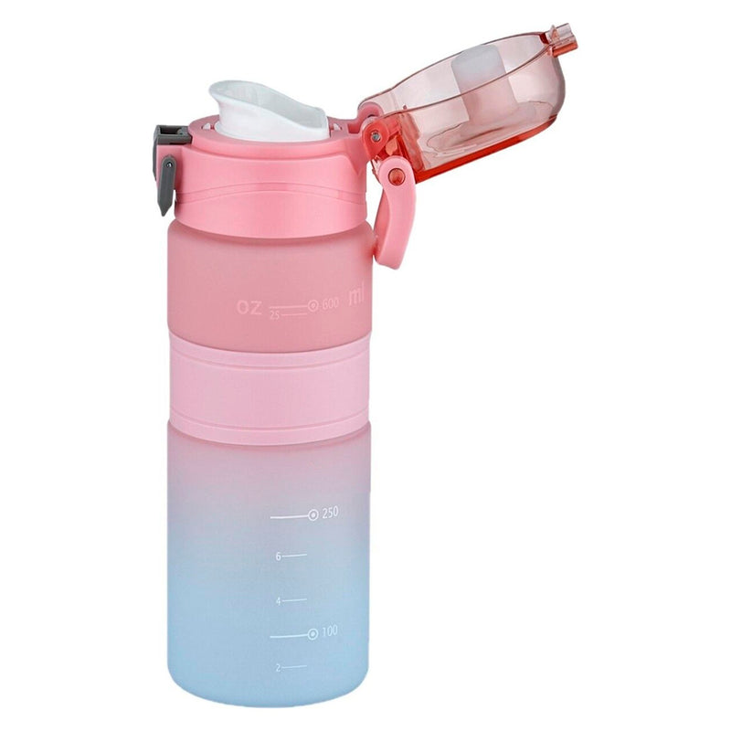 Uzspace Vagonlife 600 Ml. Pembe Renkli Matara 2226