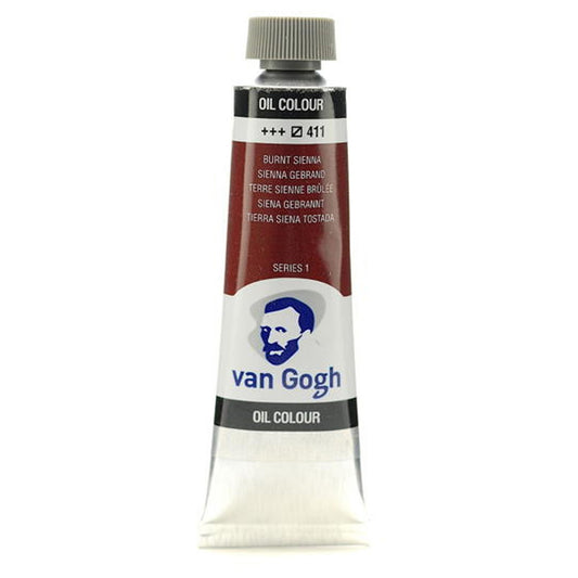 Van Gogh 411 Burnt Sienna 40 ml Yağlı Boya - Profesyonel Sanatçı ve Tuval Resim Boyası
