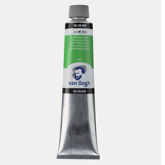 Van Gogh 614 Permanent Green Medium 200 ml Yağlı Boya - Profesyonel Sanatçı ve Tuval Boyası