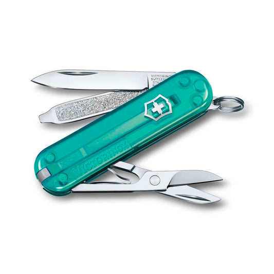 Victorinox Classic Tropical Surf Şeffaf Turkuaz Çakı - Çok Amaçlı Kamp ve Outdoor