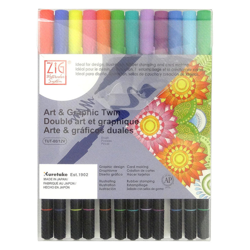 Zig Art & Graphic Twin Kalem - Sanat Çizim İllüstrasyon Marker Seti
