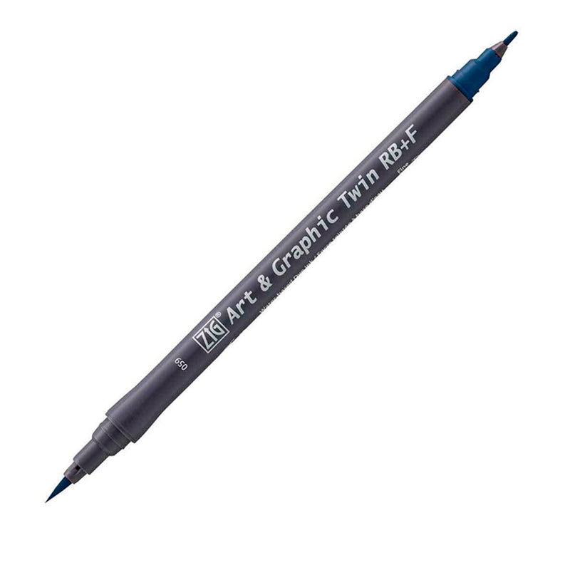 Zig Art & Graphic Twin RB+F Gray 12'li Çift Uçlu Çizim Kalemi Set - Profesyonel Sanat, Eskiz ve Grafik Marker Seti