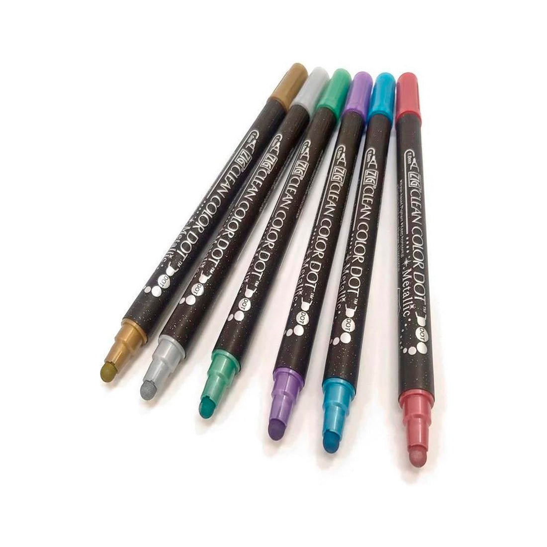 Zig Clean Color Dot Çift Taraflı Metalik Kırmızı Kalem - Sanatsal Çizim, Boyama ve Dekorasyon Kalemi