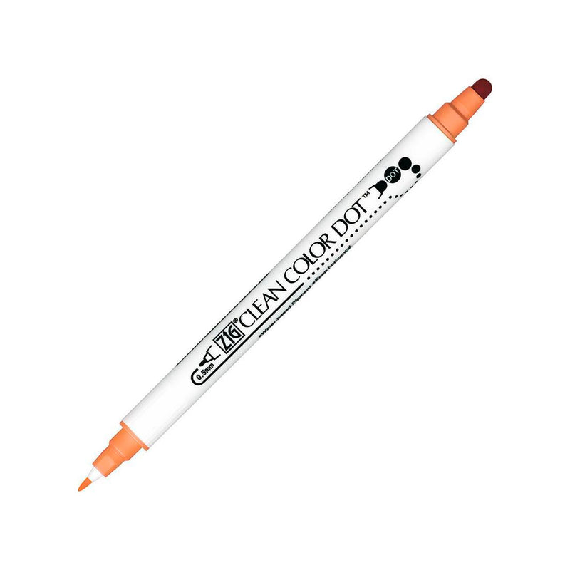 Zig Clean Color Dot Açık Kahverengi Çift Taraflı Kalem - Sanatsal Çizim, Boyama ve İllüstrasyon Kalemi