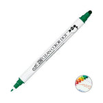 Zig Clean Color Dot Yeşil Çift Taraflı Kalem - Sanatsal Çizim, Boyama ve Nokta Marker Kalemi