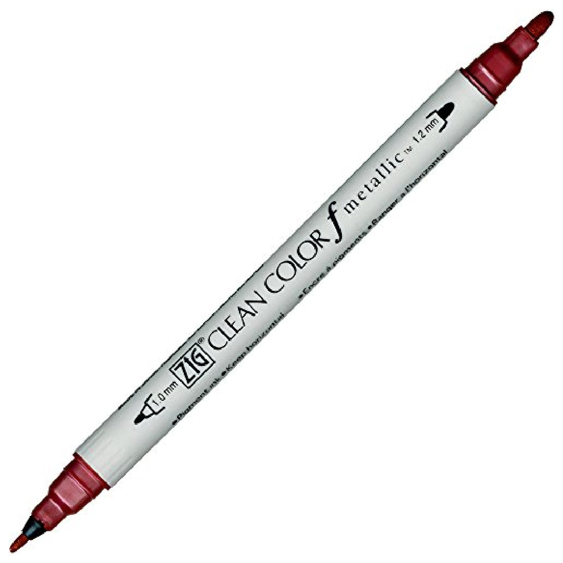 Zig Clean Color F Metallic Kırmızı Çift Taraflı Kalem - Sanatsal Çizim ve Boyama Kalemi