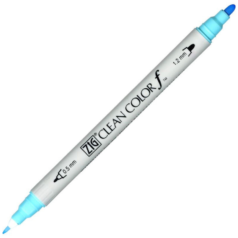 Zig Clean Color F Açık Mavi Çift Taraflı Kalem - Sanatsal Çizim ve İllüstrasyon Marker`