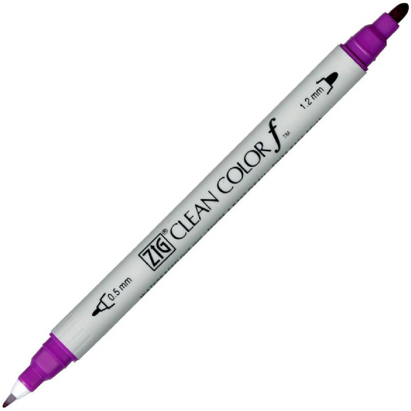 Zig Clean Color F Mor Çift Taraflı Kalem - Sanat, Çizim ve İllüstrasyon Marker Kalemi