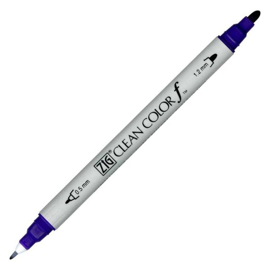 Zig Clean Color F Koyu Mor Çift Taraflı Kalem - Sanatsal Çizim, İllüstrasyon ve Marker Kalemi