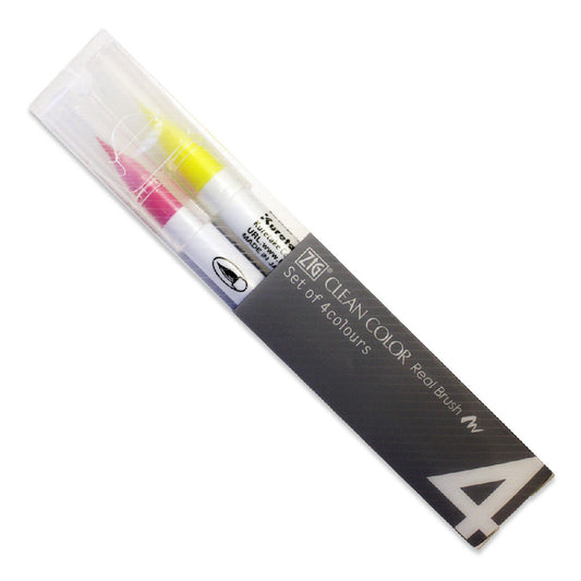 Zig Clean Color Real Brush 4'lü Fırça Uçlu Kalem - Sanat, Çizim ve İllüstrasyon Kalemi