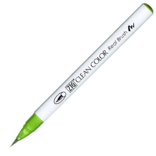 Zig Clean Color Real Brush Açık Yeşil Fırça Uçlu Kalem - Sanatsal Çizim ve İllüstrasyon Kalemi