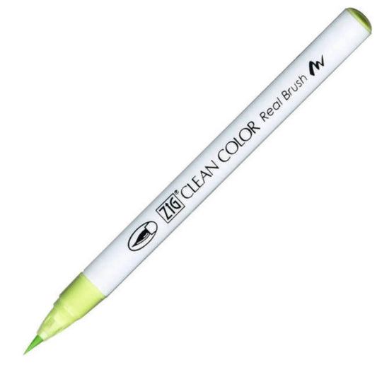 Zig Clean Color Real Brush Pastel Yeşil Fırça Uçlu Kalem - Sanatsal Çizim, İllüstrasyon ve Kaligrafi Kalemi