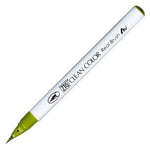 Zig Clean Color Real Brush Orta Yeşil Fırça Uçlu Kalem - Sanatsal Çizim, İllüstrasyon ve Marker Kalemi