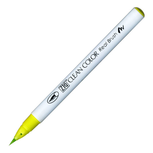 Zig Clean Color Real Brush Sarı Yeşil Fırça Uçlu Kalem - Sanat, Çizim ve Suluboya Etkili