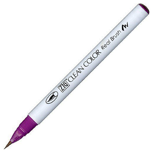 Zig Clean Color Real Brush Mor Fırça Uçlu Kalem - Sanat, Çizim, İllüstrasyon ve Suluboya Etkili Marker