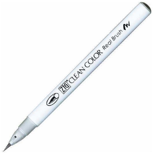 Zig Clean Color Real Brush Açık Gri Fırça Uçlu Kalem - Sanat, Çizim ve İllüstrasyon için Suluboya Etkili