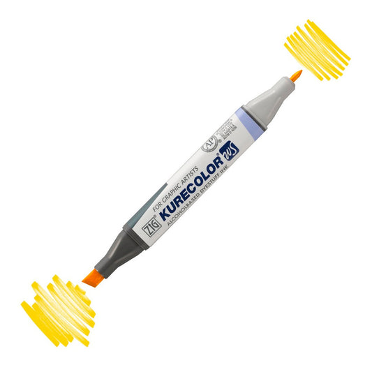 Zig Kurecolor Kc3000 Twin S Marker Kalem 106 Sarı - Profesyonel Çizim ve Sanat Markeri