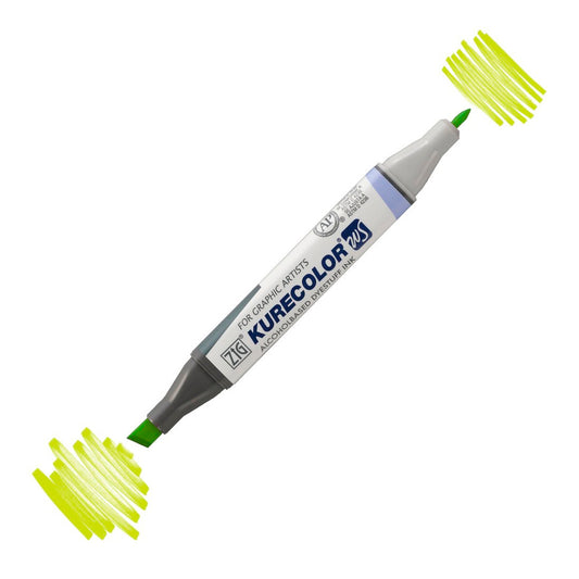 Zig Kurecolor Kc3000 Twin S 125 Sarı Yeşil Marker Kalem - Sanat, Çizim ve Tasarım Kalemi
