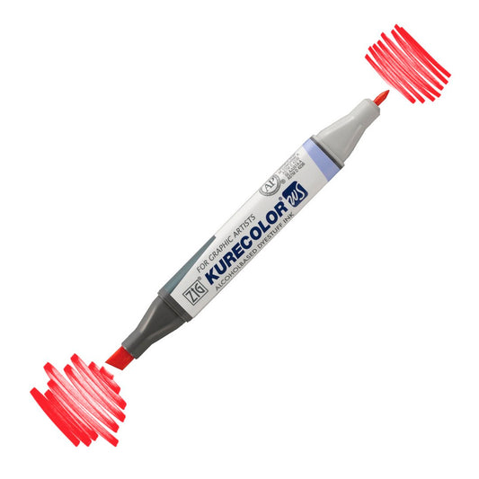 Zig Kurecolor Kc3000 Twin S Marker Kalem 218 Red - Sanat, Çizim ve Tasarım Kalemi