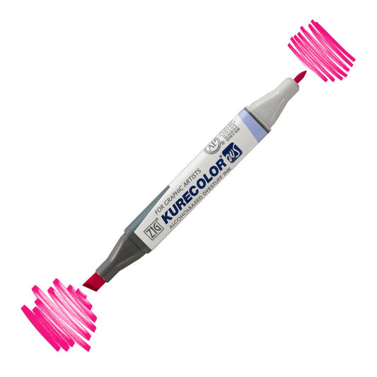 Zig Kurecolor Kc3000 Twin S Koyu Pembe Marker Kalem - Sanatsal Çizim ve Tasarım Kalemi