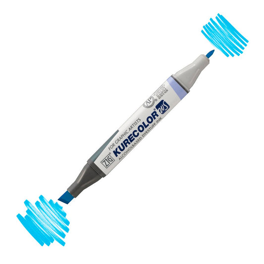 Zig Kurecolor Kc3000 Twin S Kobalt Mavi Marker Kalem - Sanat, Çizim ve Tasarım için Çift Uçlu