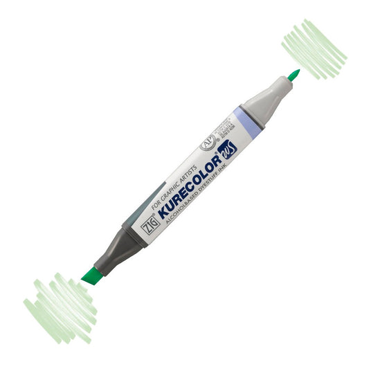 Zig Kurecolor Kc3000 Twin S Yeşil Gölge Marker Kalem - Çift Uçlu Sanat ve Çizim Kalemi
