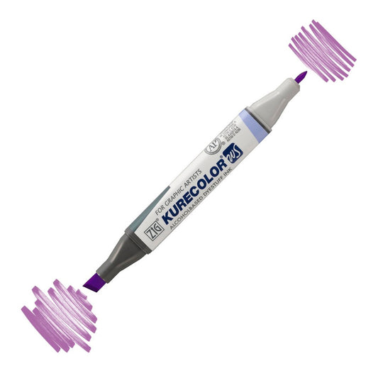 Zig Kurecolor Kc3000 Twin S Marker Kalem Açık Mor - Sanatsal Çizim ve İllüstrasyon Kalemi