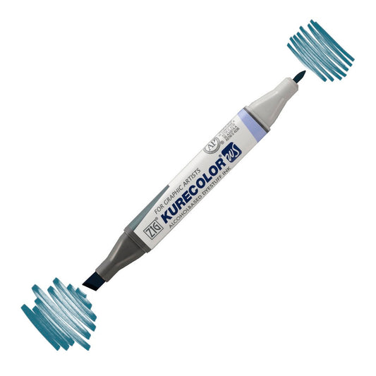 Zig Kurecolor Kc3000 Twin S Mavi Gri Marker Kalem - Sanat, Çizim ve Tasarım Kalemi