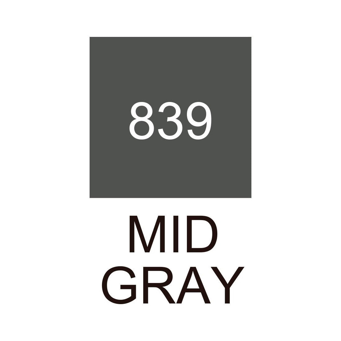 Zig Kurecolor Twin Mid Gray 839 Çizim Kalemi - Sanatsal Eskiz ve İllüstrasyon Kalemi