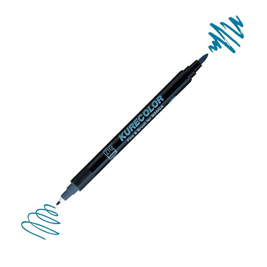 Zig Mangaka Fine&Brush Blue Gray Kalem - Sanatsal Çizim, Manga ve Marker Kalemi