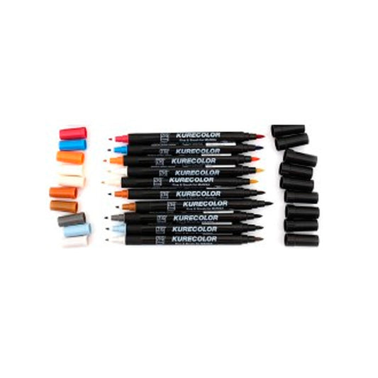 Zig Mangaka Fine&Brush Cool Gray Kalem - Sanatsal Çizim ve İllüstrasyon Marker Kalemi