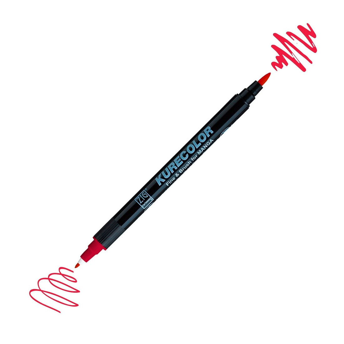 Zig Mangaka Fine&Brush Geranium Red Kalem - Hediyelik ve Yumuşak Yazım Kalemi