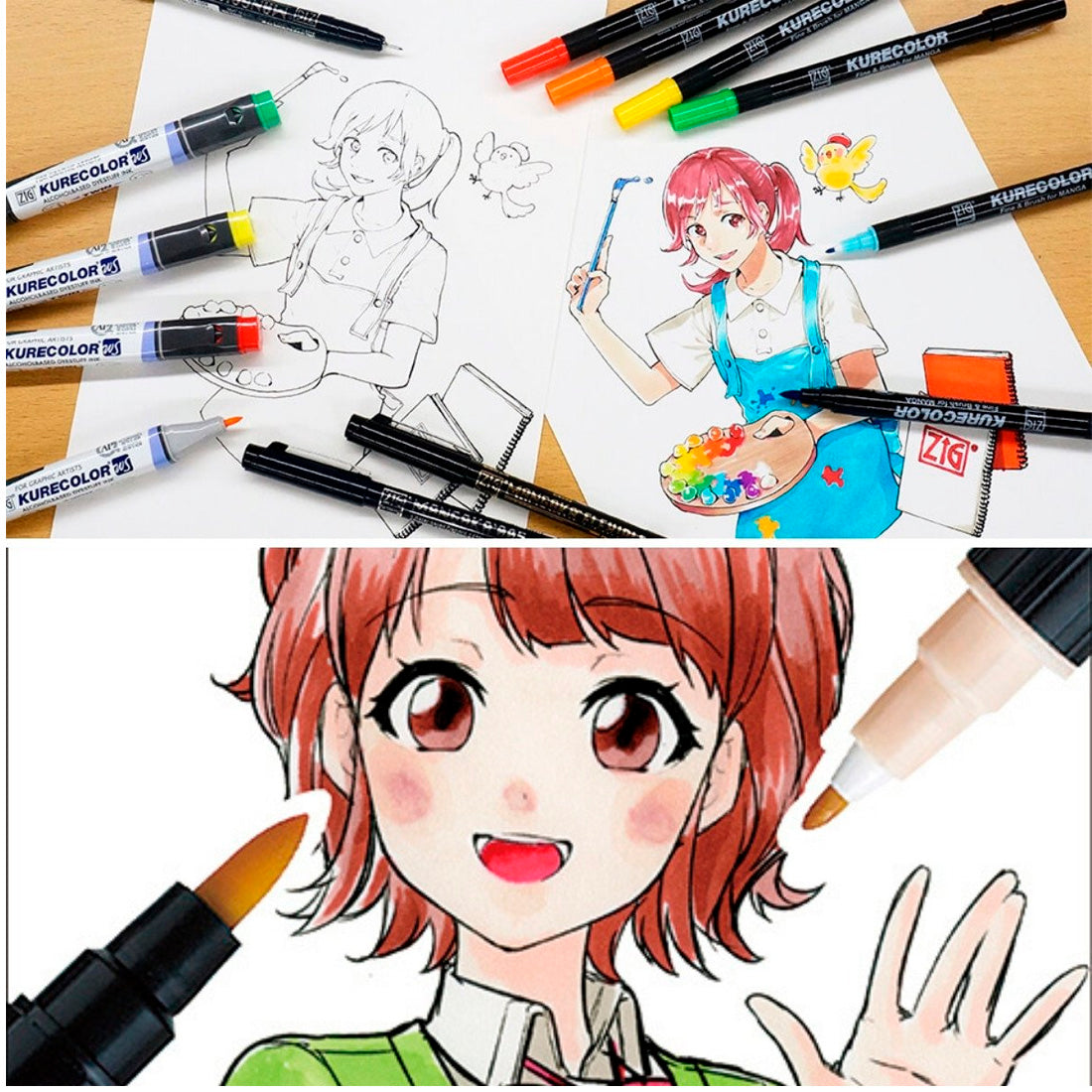 Zig Mangaka Fine&Brush Jasmine 103 Kalem - Manga, Çizim ve İllüstrasyon Kalemi