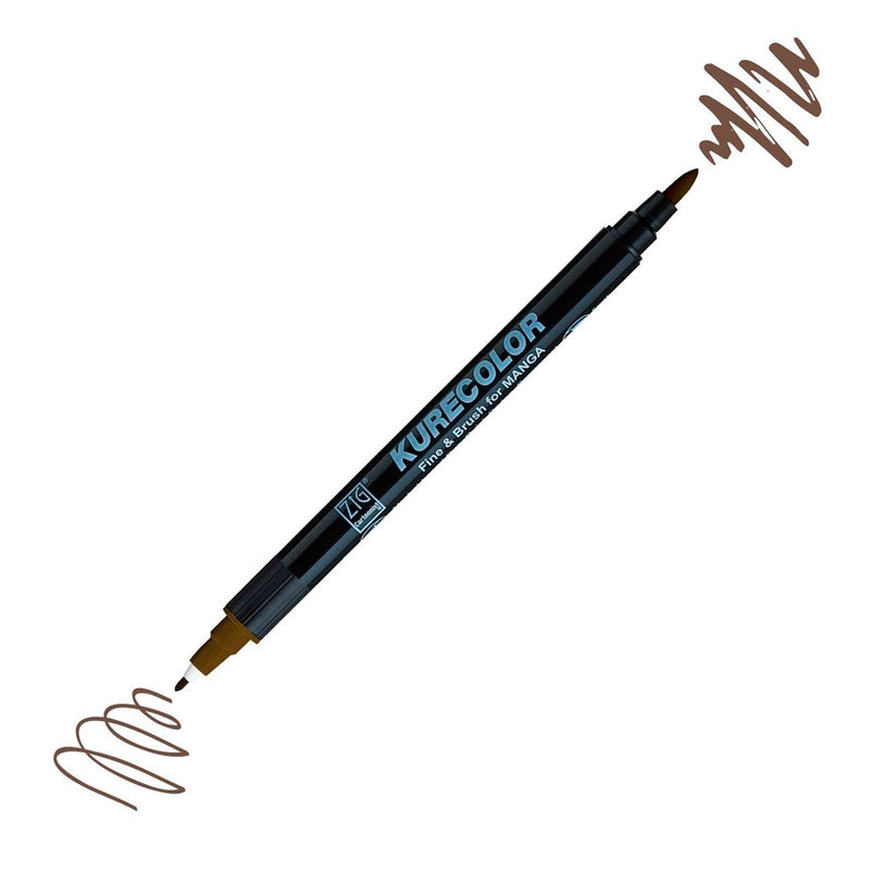 Zig Mangaka Fine&Brush Mid Brown 764 Kalem - Sanatsal Çizim, Eskiz ve İllüstrasyon Kalemi