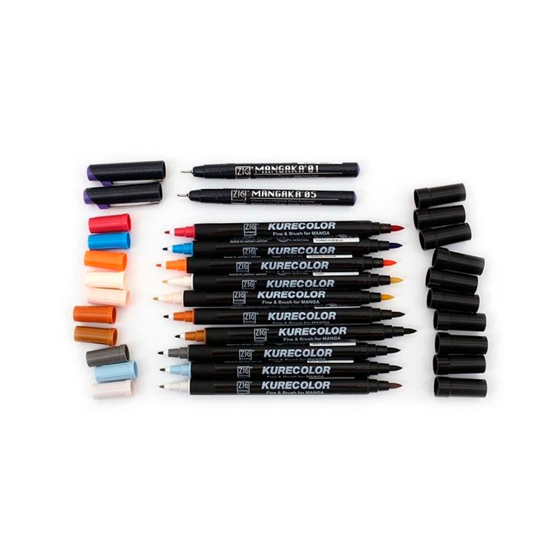 Zig Mangaka Fine&Brush Pale Blush Kalem - Sanatsal Çizim ve İllüstrasyon Kalemi