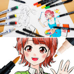 Zig Mangaka Fine&Brush Fars Mavisi 315 Kalem - Sanat, Çizim ve Eskiz Markeri