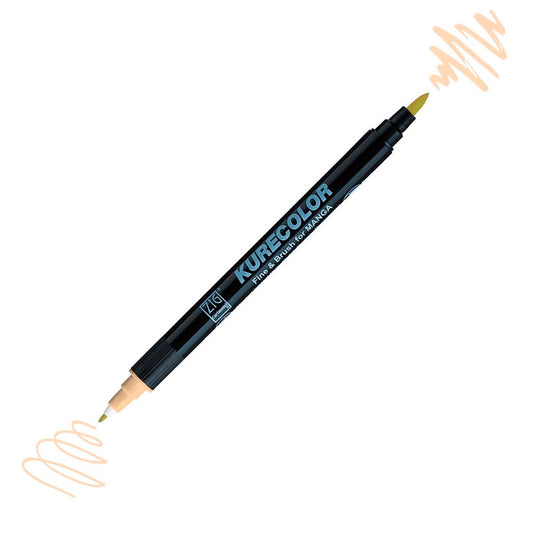Zig Mangaka Fine&Brush Gül Beji Marker Kalem - Sanatsal Çizim ve İllüstrasyon Kalemi