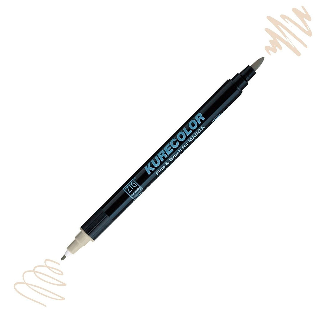Zig Mangaka Fine&Brush Sıcak Gri W03 Kalem - Çizim Eskiz ve Manga Marker Kalemi