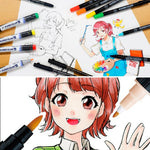 Zig Mangaka Fine&Brush Sıcak Gri W03 Kalem - Çizim Eskiz ve Manga Marker Kalemi