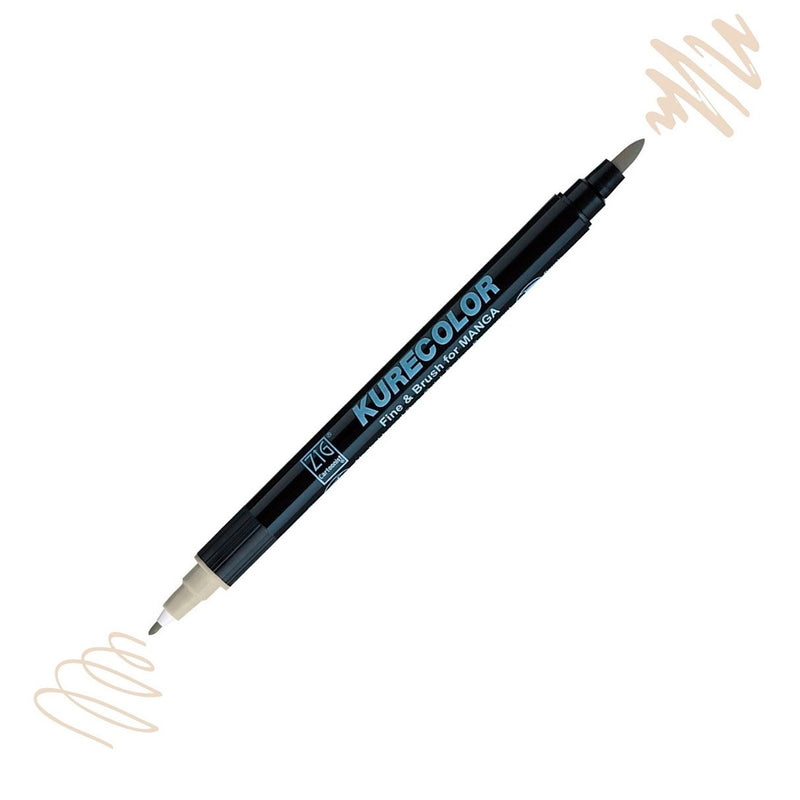 Zig Mangaka Fine&Brush Sıcak Gri W03 Kalem - Çizim Eskiz ve Manga Marker Kalemi