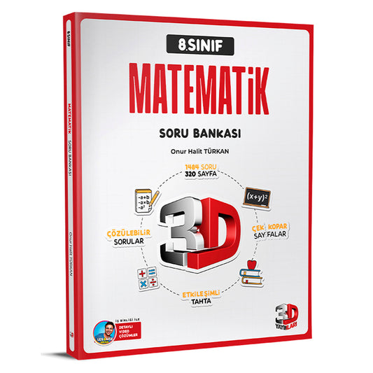 3D Yayınları 8. Sınıf Matematik Soru Bankası
