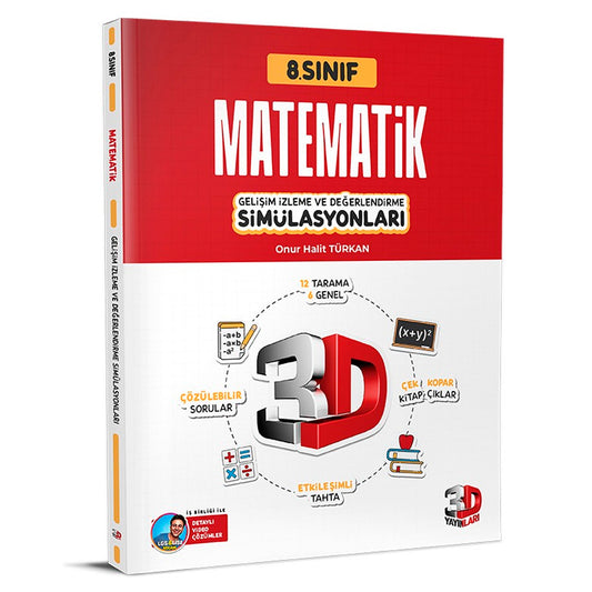 3D Yayınları Ortaokul 8. Sınıf Simülasyon Matematik Denemeleri Test Kitabı