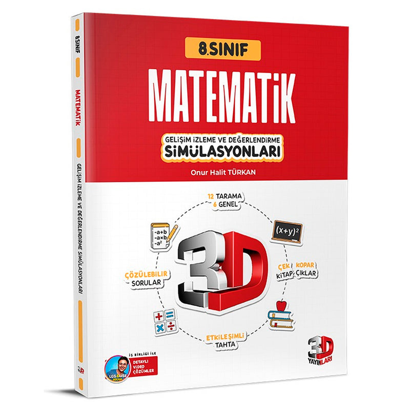 3D Yayınları Ortaokul 8. Sınıf Simülasyon Matematik Denemeleri Test Kitabı