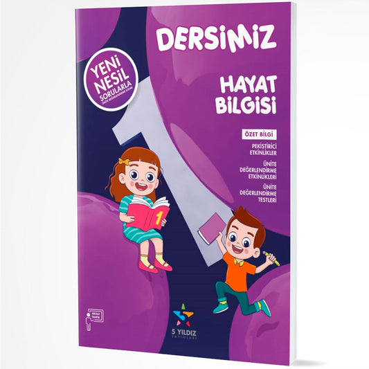 5 Yıldız Yayınları 1. Sınıf Dersimiz Hayat Bilgisi Soru Bankası