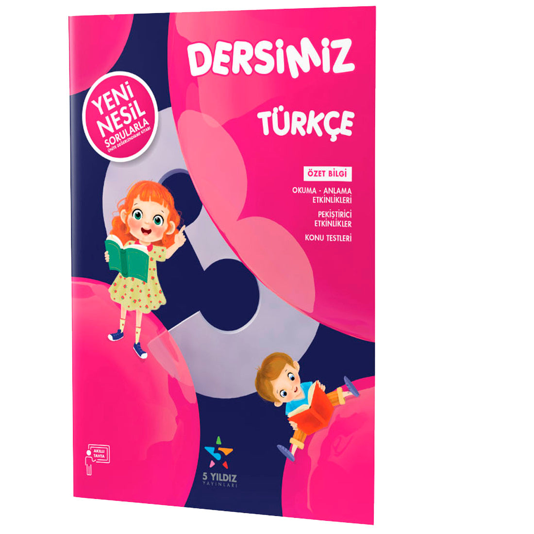 5 Yıldız Yayınları 3. Sınıf Türkçe Etkinlikli Soru Bankası