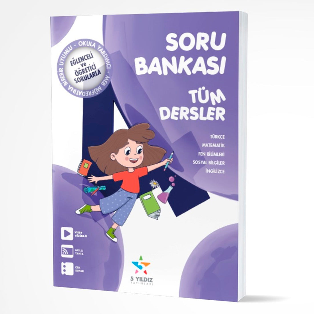 5 Yıldız Yayınları 4. Sınıf Tüm Dersler Soru Bankası