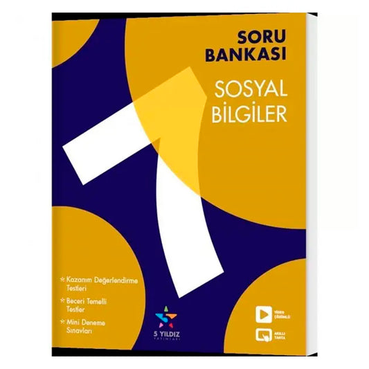 5 Yıldız Yayınları 7. Sınıf Sosyal Bilgiler Soru Bankası